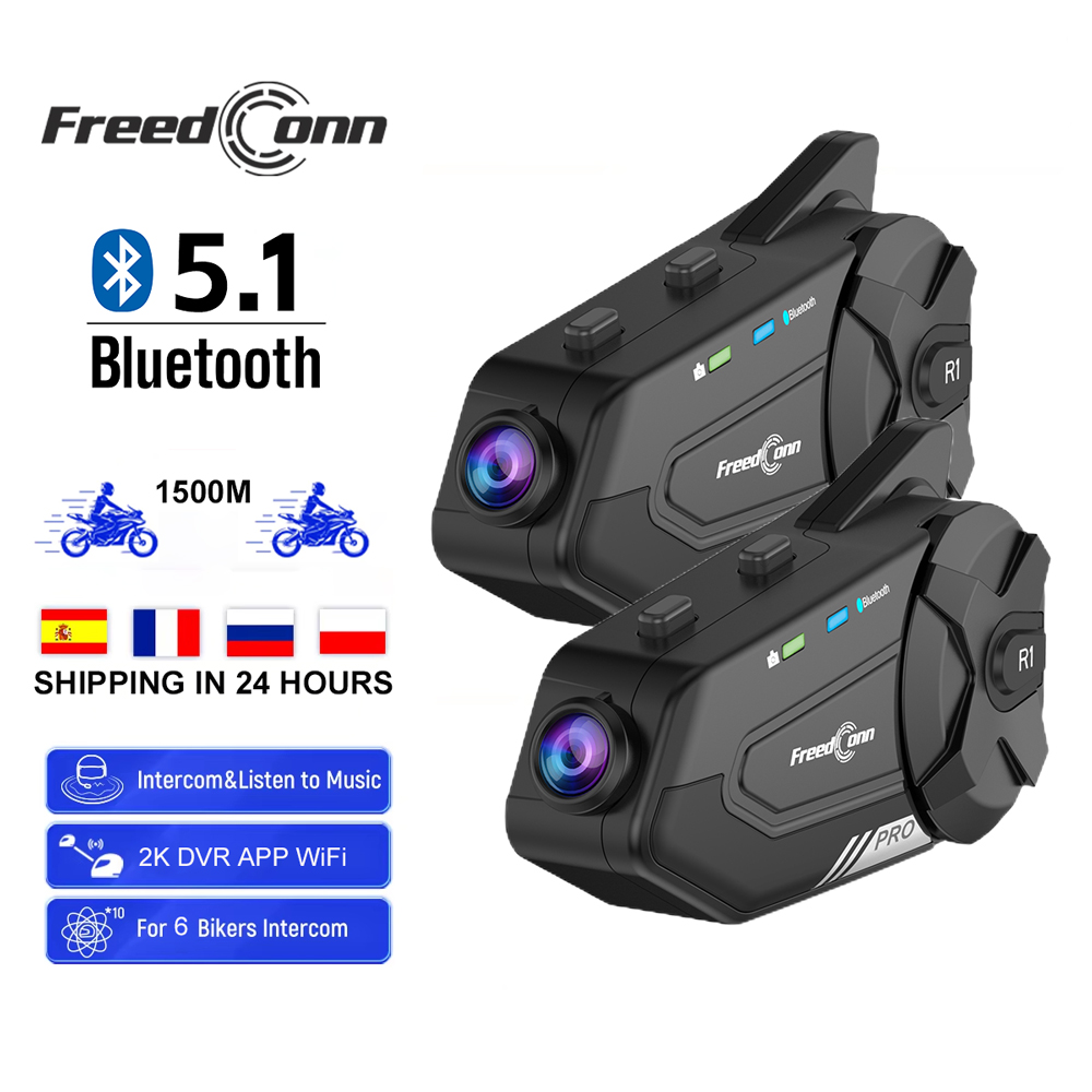 Headset Bluetooth Freedconn un - Universal Motorcycle Helmet Intercom Headset ulasan dan harga