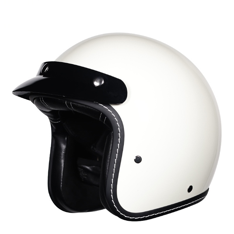 Helm Motor Retro Unisex 3/4 Op - Vintage Open Face Retro Helmet ulasan dan harga