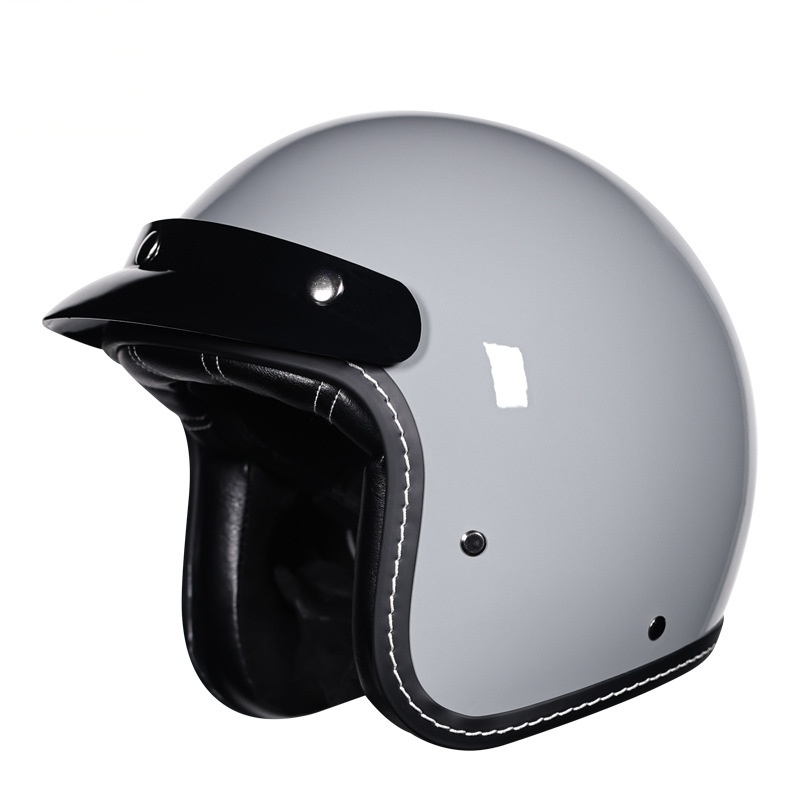 Helm Motor Retro Unisex 3/4 Op - Vintage Open Face Retro Helmet ulasan dan harga