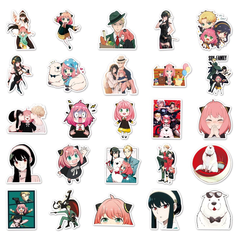Baru, 50 buah stiker SPY × FAM - Scooter Parts ulasan dan harga