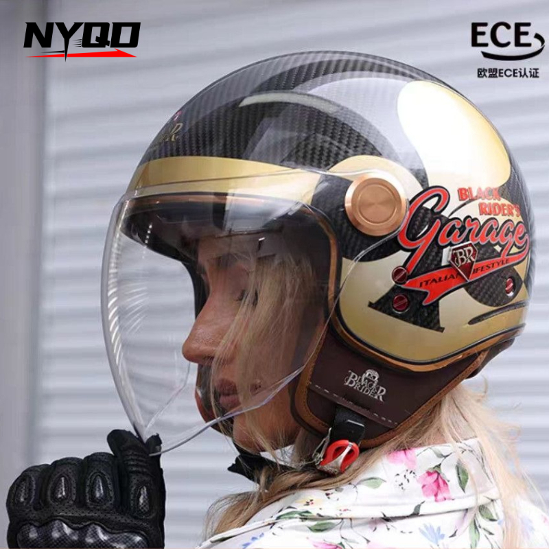 BEON BR20 Helm Setengah Wajah  - Vintage Open Face Retro Helmet ulasan dan harga