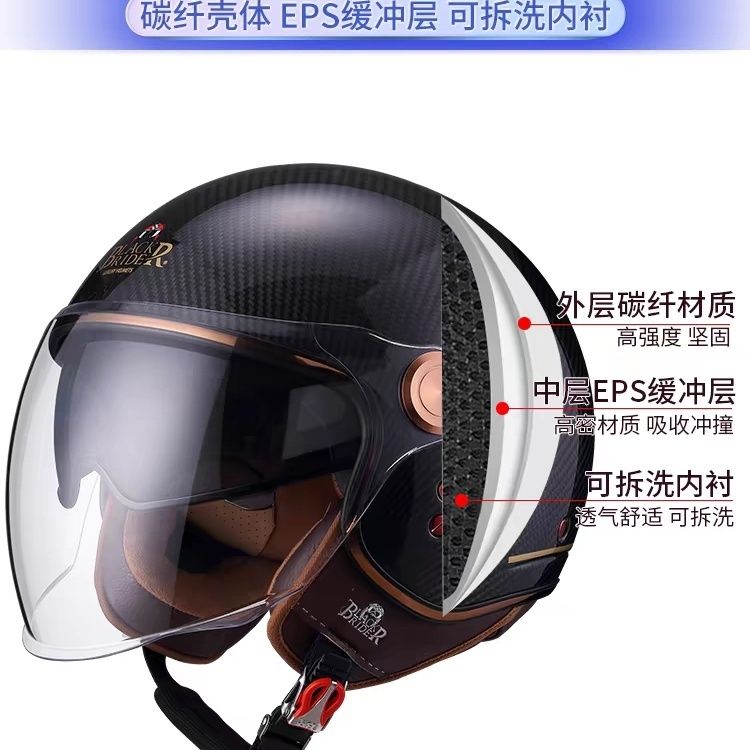 BEON BR20 Helm Setengah Wajah  - Vintage Open Face Retro Helmet ulasan dan harga