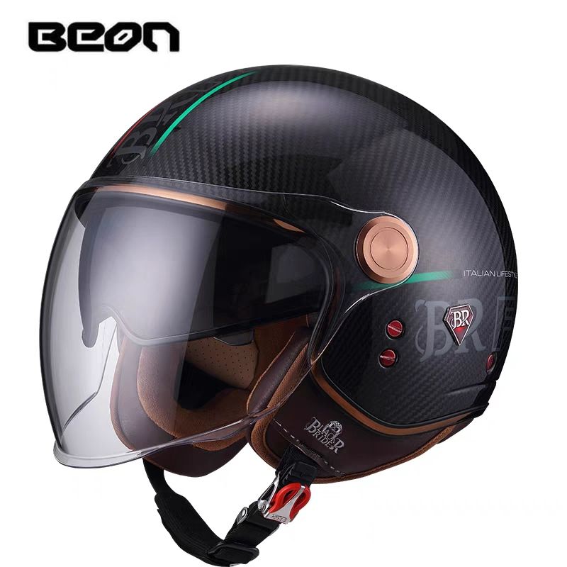 BEON BR20 Helm Setengah Wajah  - Vintage Open Face Retro Helmet ulasan dan harga