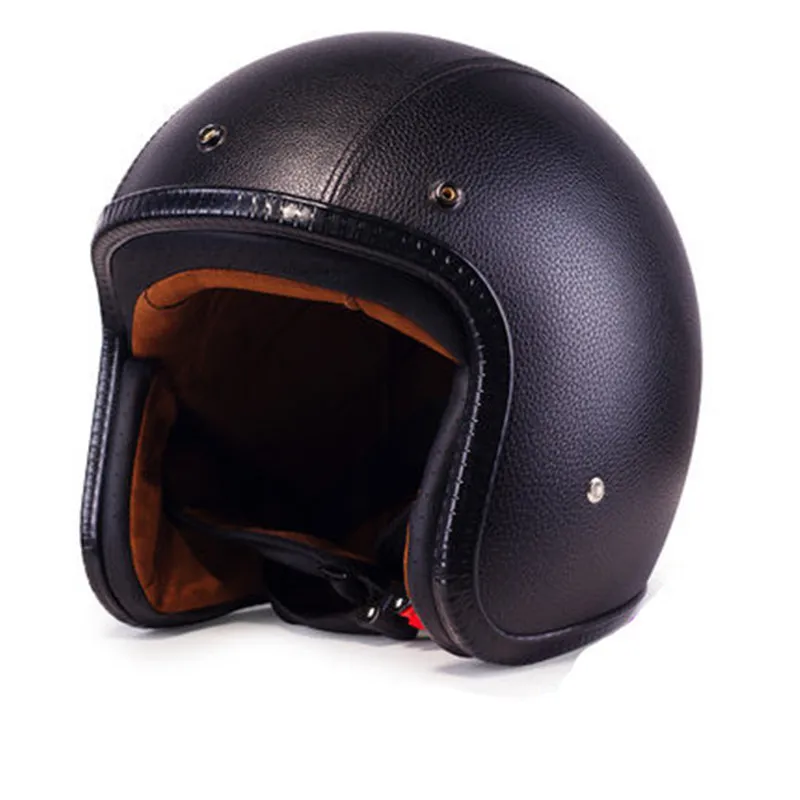 Helm Motor Retro Vintage Cafe  - Vintage Open Face Retro Helmet ulasan dan harga