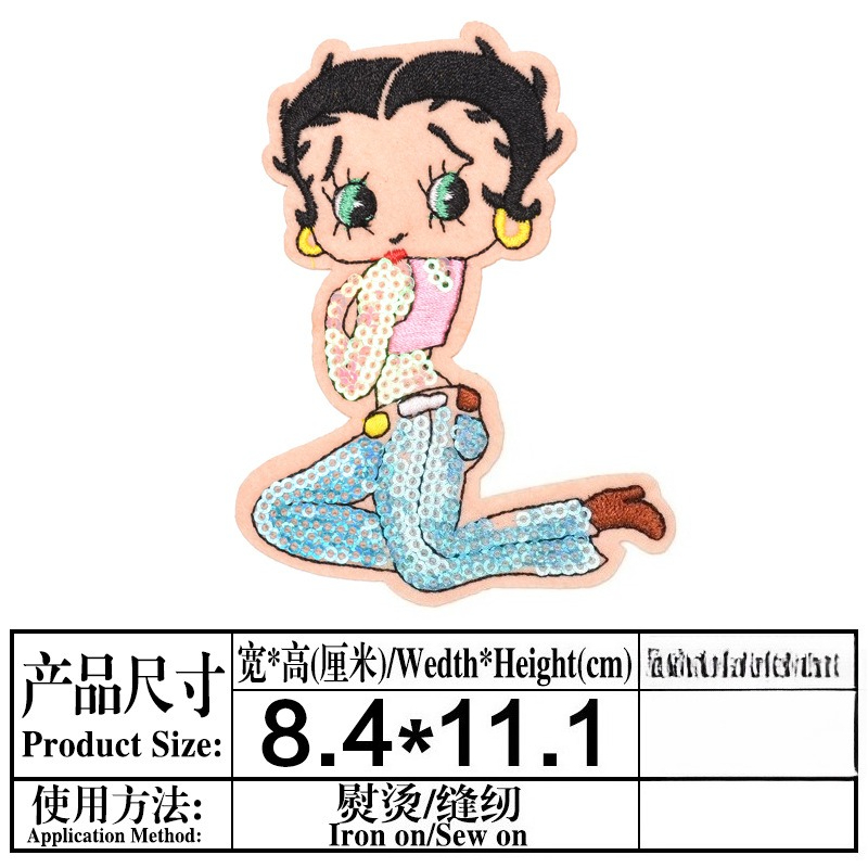Patch Betty Boop dengan Cetak  - Atv Parts ulasan dan harga
