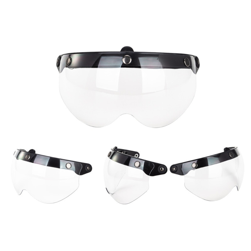 Gelembung Visor Helm untuk Uni - Vintage Open Face Retro Helmet ulasan dan harga