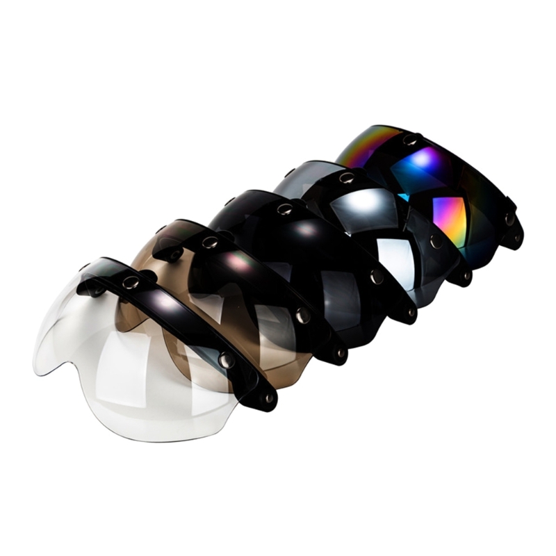 Gelembung Visor Helm untuk Uni - Vintage Open Face Retro Helmet ulasan dan harga