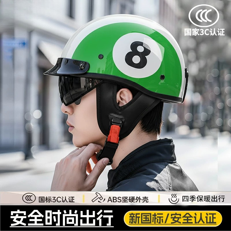 Helm Sepeda Motor Vintage Mode - Vintage Open Face Retro Helmet ulasan dan harga