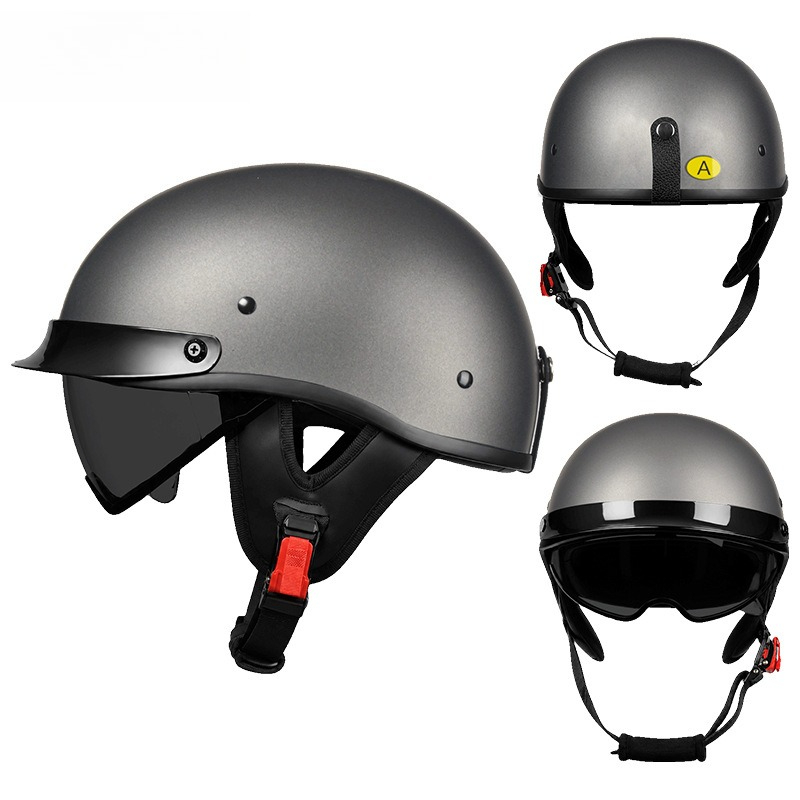 Helm Sepeda Motor Vintage Mode - Vintage Open Face Retro Helmet ulasan dan harga