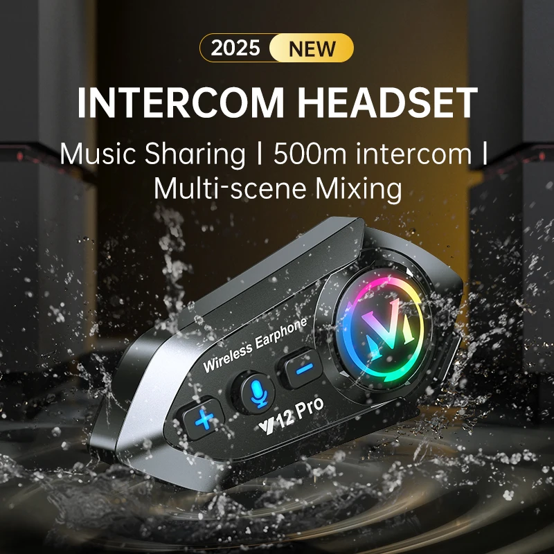 Y12 Pro Helm Sepeda Motor Inte - Universal Motorcycle Helmet Intercom Headset ulasan dan harga