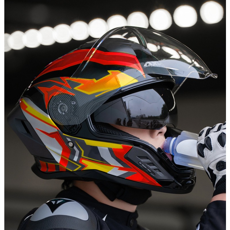 Helm Motor Full Face Model Ret - Full Face Motorcycle Helmet With Bluetooth ulasan dan harga