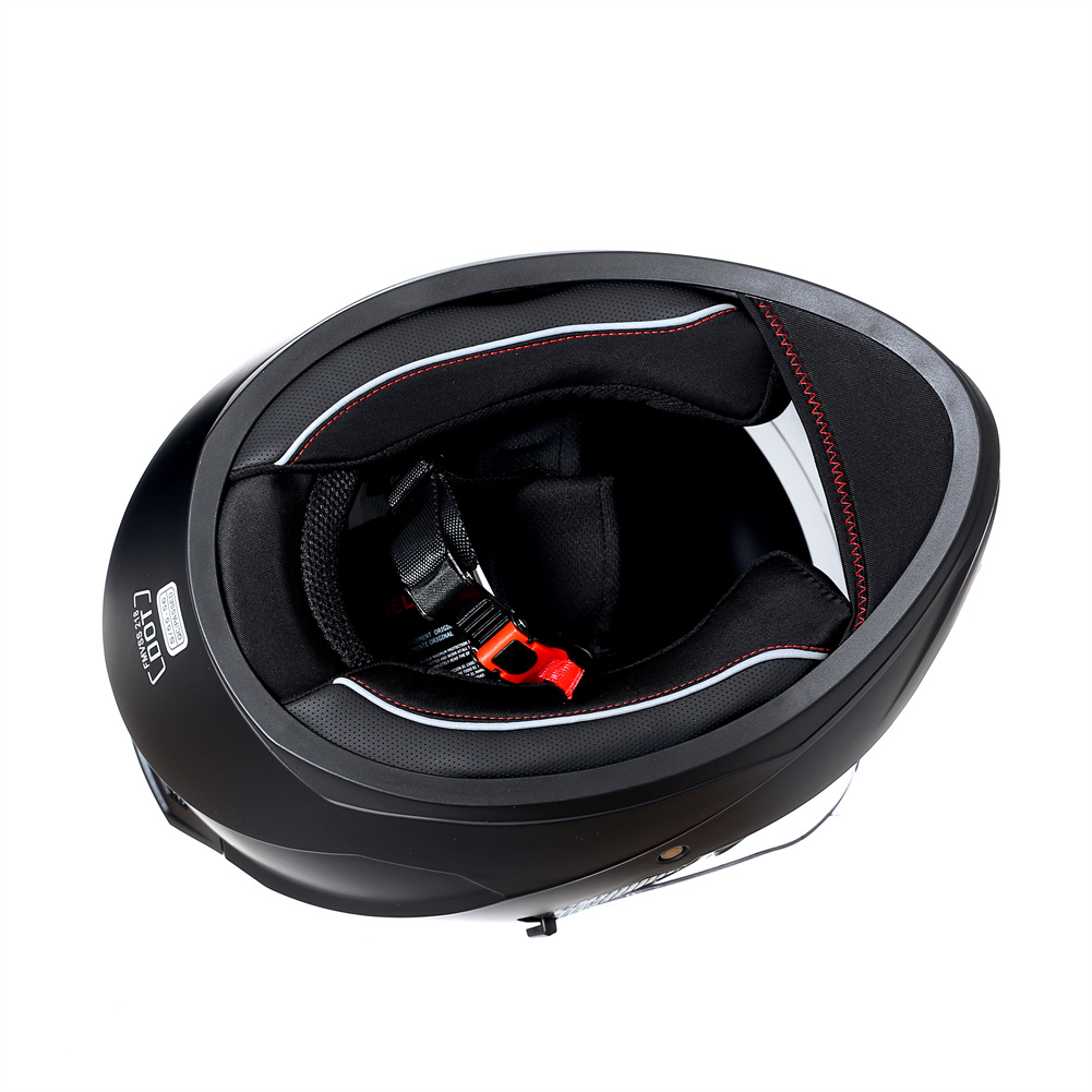 Helm sepeda motor lensa ganda  - Full Face Motorcycle Helmet With Bluetooth ulasan dan harga