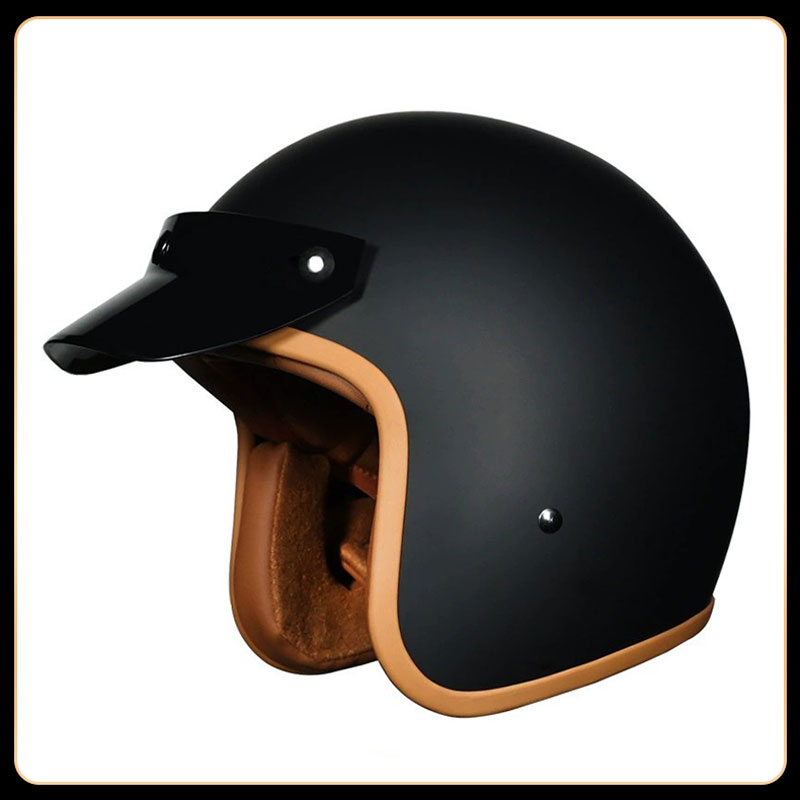 Helm Retro Vintage 3/4 Open Fa - Vintage Open Face Retro Helmet ulasan dan harga