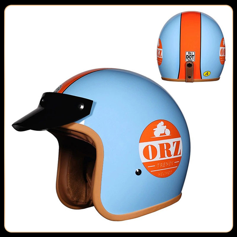 Helm Retro Vintage 3/4 Open Fa - Vintage Open Face Retro Helmet ulasan dan harga