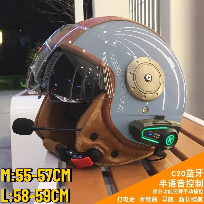 Helm Bluetooth Pintar Cermin G - Full Face Motorcycle Helmet With Bluetooth ulasan dan harga